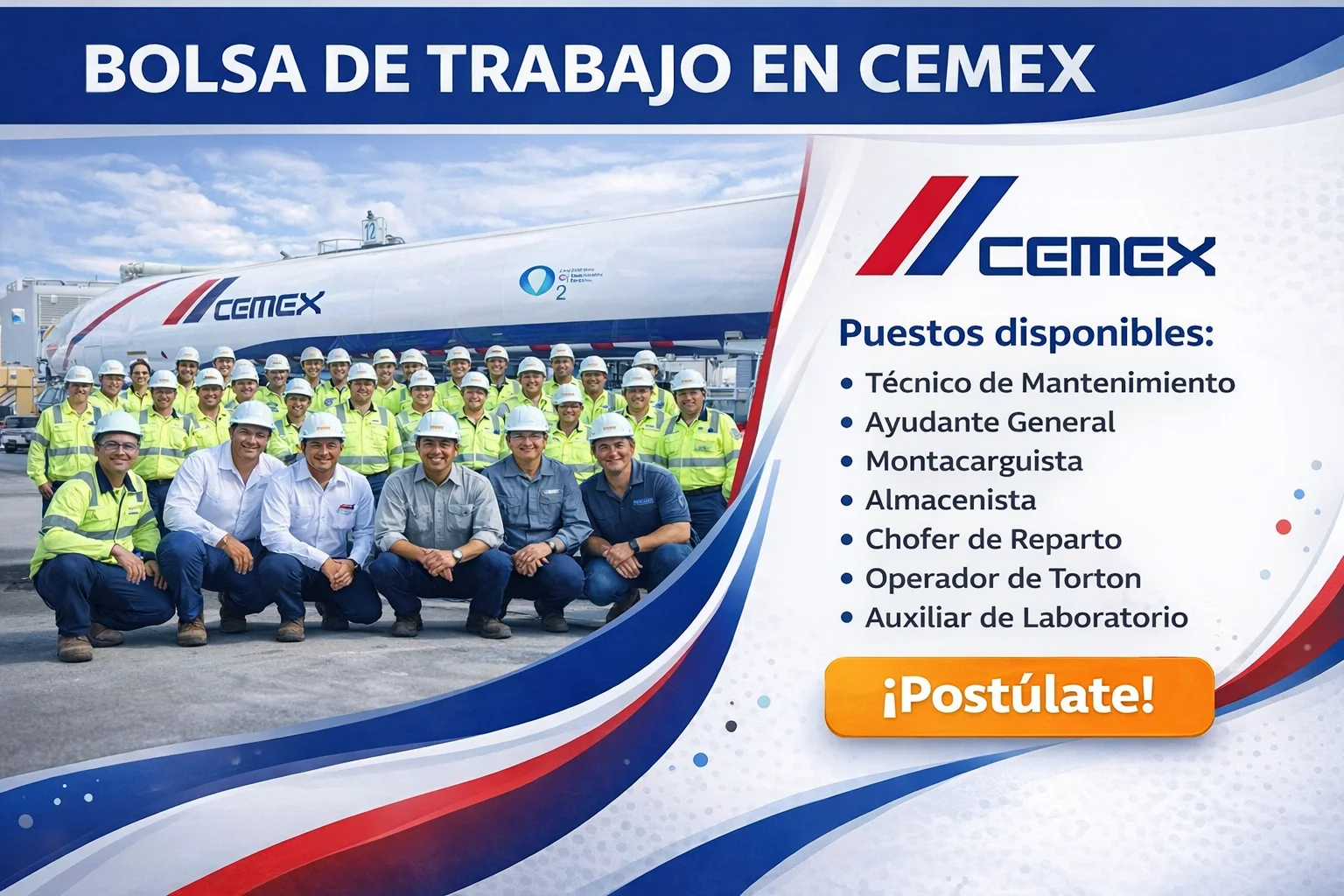 Trabaja en CEMEX en México: requisitos, funciones y beneficios