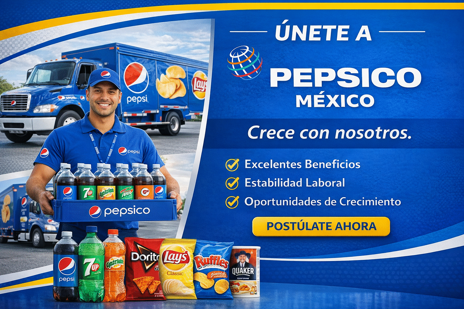 Trabaja en PepsiCo México: Requisitos, funciones y beneficios