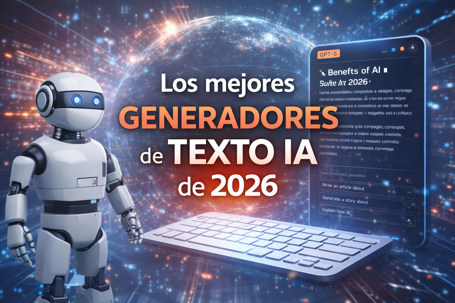 8 generadores de texto IA para cada tarea de escritura